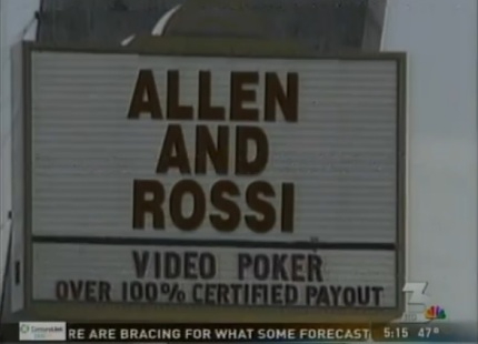 allen and rossi strip sign
